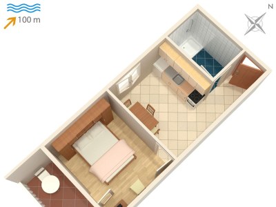 Apartment One bedroom apartment with balcony and sea view Postira, Brač A-740-b - Outdoor photo 25