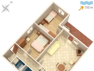 Holiday house Four-bedroom house with terrace Okrug Donji, Čiovo K-2403 - Outdoor photo 67