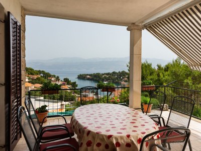 Apartment Three bedroom apartment with terrace and sea view Splitska, Brač A-2867-a - Outdoor photo 21