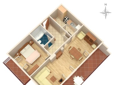 Apartment One bedroom apartment with balcony and sea view Molunat, Dubrovnik A-8550-a - Outdoor photo 27