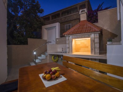 Holiday house Comfortable and spacious house with terrace and sea view Brna, Korčula K-13943 - Outdoor photo 12