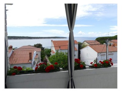 Apartment Two bedroom apartment with terrace and sea view Barbat, Rab A-22564-a in Rab - Apartment