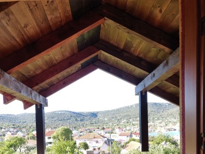 Apartment One bedroom apartment with balcony and sea view Vinišće, Trogir A-17062-b - Outdoor photo 17