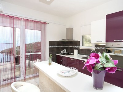 Apartment Two bedroom apartment with terrace and sea view Cove Ljubljeva, Trogir A-17122-c - Outdoor photo 17