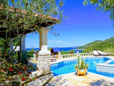 Apartment Two bedroom apartment with terrace and sea view Cove Poplat, Korčula A-18258-c - Outdoor photo 9
