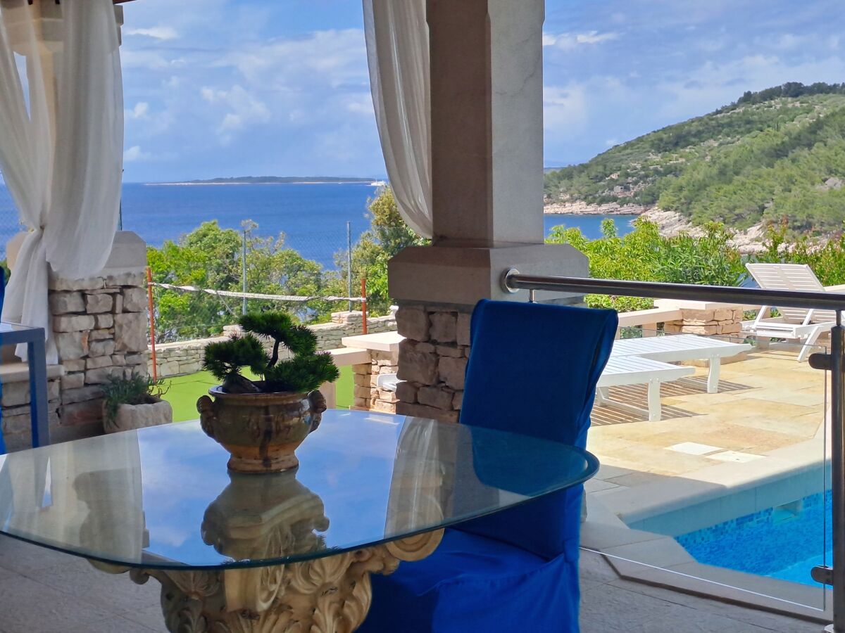 Apartment Two bedroom apartment with terrace and sea view Cove Poplat, Korčula A-18258-d