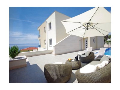 Apartment One bedroom apartment with terrace and sea view Makarska A-19147-e - Outdoor photo 4