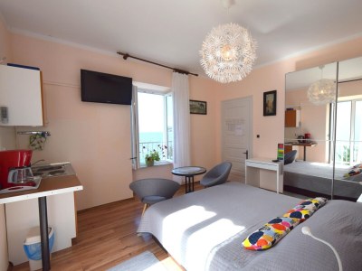 Apartment Studio flat with balcony and sea view Malinska, Krk AS-19314-a - Outdoor photo 9