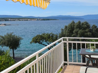Apartment Studio flat with balcony and sea view Malinska, Krk AS-19314-a - Outdoor photo 14