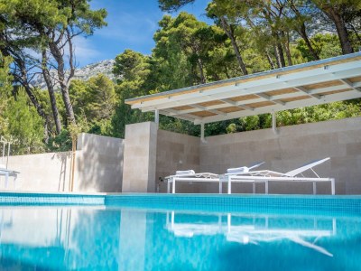 Apartment Two bedroom apartment with balcony and sea view Brela, Makarska A-19345-c - Outdoor photo 7