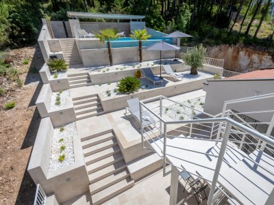 Apartment Two bedroom apartment with balcony and sea view Brela, Makarska A-19345-c - Outdoor photo 9