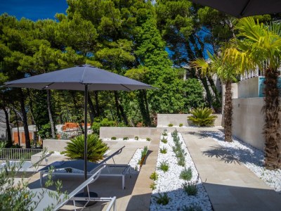 Apartment Two bedroom apartment with balcony and sea view Brela, Makarska A-19345-c - Outdoor photo 10