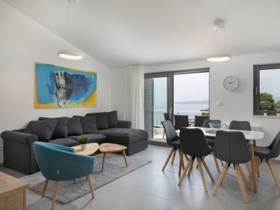 Apartment Two bedroom apartment with balcony and sea view Brela, Makarska A-19345-c - Outdoor photo 15