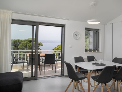 Apartment Two bedroom apartment with balcony and sea view Brela, Makarska A-19345-c - Outdoor photo 17