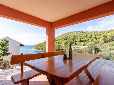 Apartment Two bedroom apartment with terrace and sea view Cove Poplat, Korčula A-20023-b - Outdoor photo 17