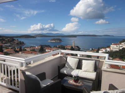Apartment One bedroom apartment with terrace and sea view Hvar A-20114-c in Hvar - Apartment