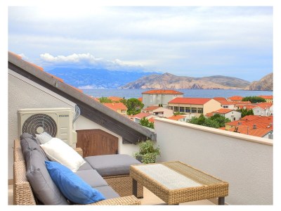 Apartment Three bedroom apartment with balcony and sea view Baška, Krk A-19708-c - Outdoor photo 21