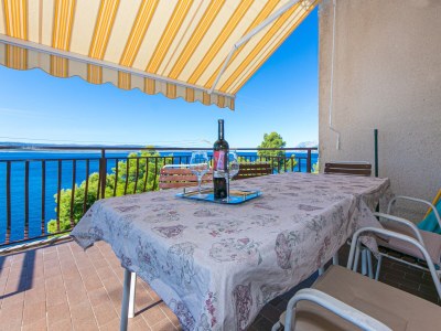Apartment Three bedroom apartment with terrace and sea view Brela, Makarska A-20075-a - Outdoor photo 28