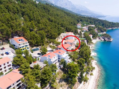 Apartment Studio flat with balcony and sea view Brela, Makarska AS-20075-a - Outdoor photo 2