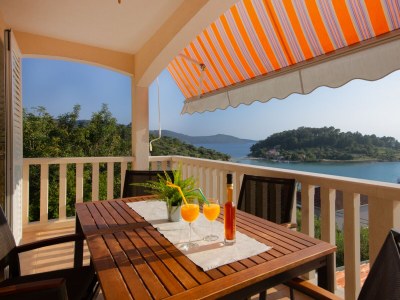 Apartment Two bedroom apartment with terrace and sea view Cove Gradina, Korčula A-20658-c in Vela Luka - Apartment