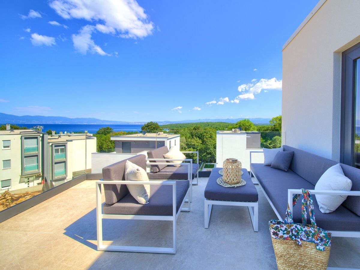 Apartment Two bedroom apartment with terrace and sea view Njivice, Krk A-21889-b