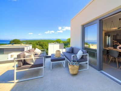 Apartment Two bedroom apartment with terrace and sea view Njivice, Krk A-21889-b - Outdoor photo 24