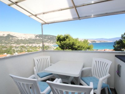 Apartment One bedroom apartment with balcony and sea view Baška, Krk A-24227-a - Outdoor photo 18