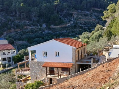 Apartment Two bedroom apartment with terrace and sea view Cove Torac, Hvar A-24462-a - Outdoor photo 7
