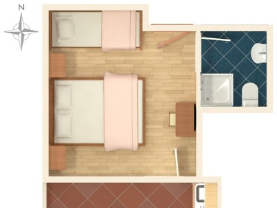 Apartment Studio flat with terrace and sea view Kampor, Rab AS-5037-d - Outdoor photo 19