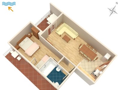 Apartment One bedroom apartment with terrace and sea view Žuljana, Pelješac A-4576-a - Outdoor photo 21