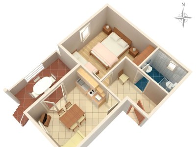 Apartment One bedroom apartment near beach Vrsi - Mulo, Zadar A-5951-a - Outdoor photo 26