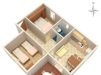 Apartment Two bedroom apartment near beach Vrsi - Mulo, Zadar A-5951-b - Outdoor photo 28