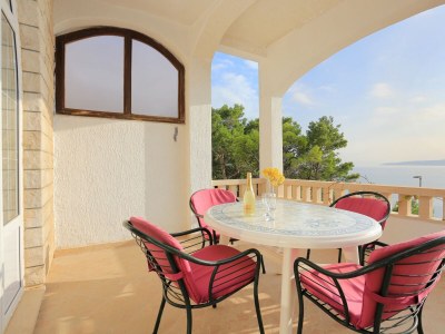 Apartment One bedroom apartment with terrace and sea view Brela, Makarska A-6006-a - Outdoor photo 21