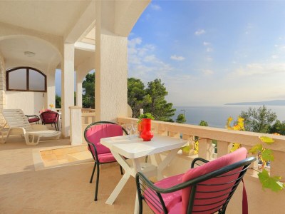Apartment One bedroom apartment with terrace and sea view Brela, Makarska A-6006-b - Outdoor photo 21