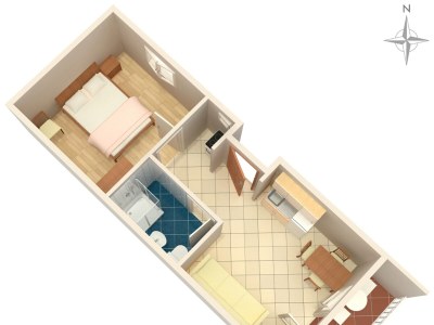 Apartment One bedroom apartment with balcony Gradac, Makarska A-6820-c - Outdoor photo 24