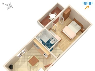 Apartment One bedroom apartment with terrace and sea view Podaca, Makarska A-6736-b - Outdoor photo 27