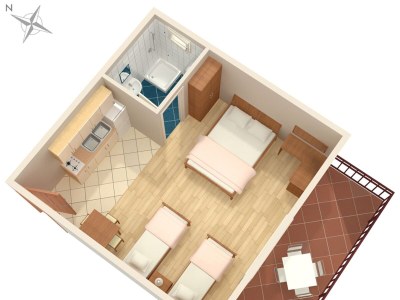 Apartment Studio flat with terrace and sea view Podaca, Makarska AS-6736-a - Outdoor photo 31