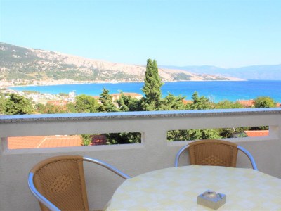 Apartment Two bedroom apartment with balcony and sea view Baška, Krk A-18794-a - Outdoor photo 15
