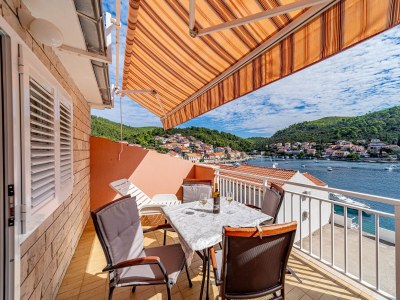 Apartment One bedroom apartment with terrace and sea view Brna, Korčula A-10057-c - Outdoor photo 27