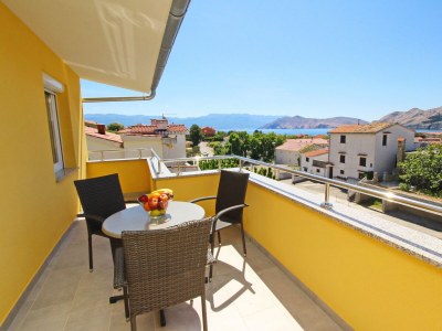 Apartment One bedroom apartment with terrace and sea view Baška, Krk A-18716-f - Outdoor photo 13