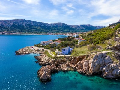 Apartment Two bedroom apartment with terrace and sea view Baška, Krk A-18824-a - Outdoor photo 5
