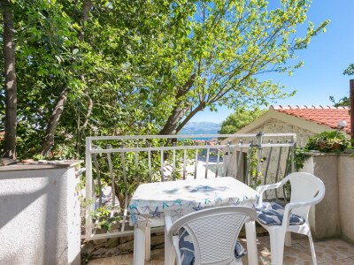 Apartment Studio flat with terrace and sea view Supetar, Brač AS-22123-a in Supetar - Apartment