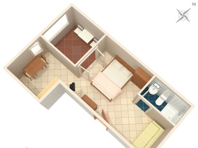 Apartment Studio flat with terrace and sea view Suha Punta, Rab AS-5050-a - Outdoor photo 18