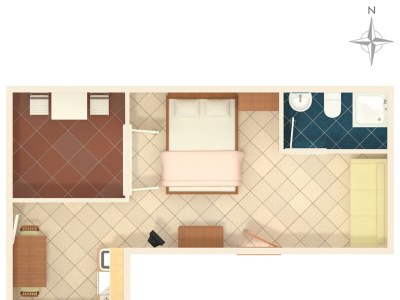 Apartment Studio flat with terrace and sea view Suha Punta, Rab AS-5050-a - Outdoor photo 20