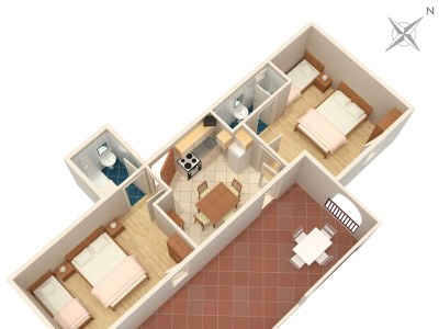 Apartment Two bedroom apartment with terrace Suha Punta, Rab A-5050-c - Outdoor photo 21