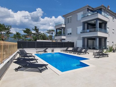 Apartment One bedroom apartment with terrace and sea view Šilo, Krk A-21242-h - Outdoor photo 9