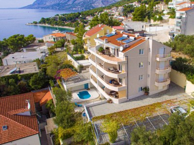 Apartment Two bedroom apartment with terrace and sea view Brela, Makarska A-20065-a in Brela - Apartment