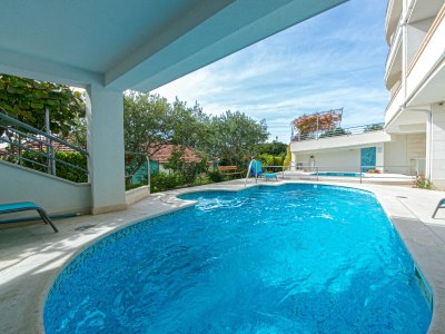 Apartment Two bedroom apartment with terrace and sea view Brela, Makarska A-20066-a - Outdoor photo 7