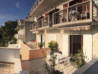 Apartment One bedroom apartment with terrace and sea view Povlja, Brač A-14399-b - Outdoor photo 15