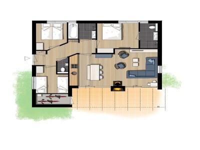 Holiday park Beach Villa in North Holland with Patio - Features photo 11